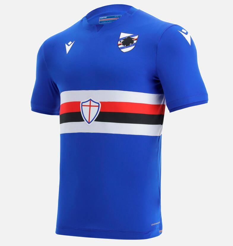 2021/22 UC Sampdoria Home Blue Soccer Jersey Shirt